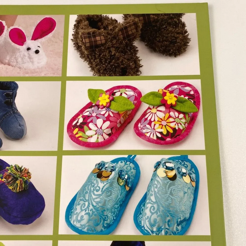 Sew Slippers for Kids Annie's Sewing Paperback By Julie Johnson 8 Patterns DIY